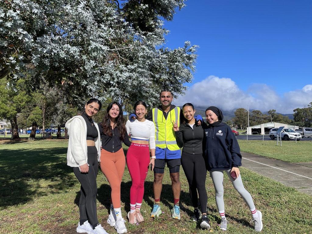 Chiya Guff Run Club members running together